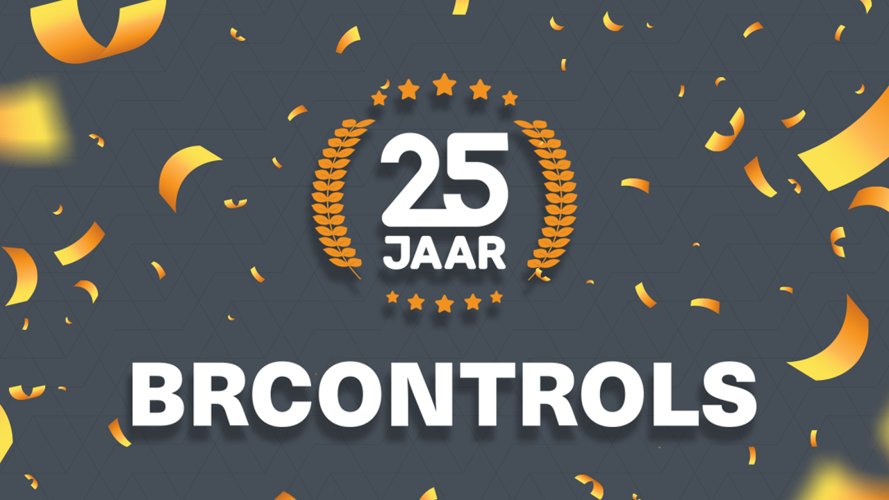 BRControls draagt dit jaar een jubileumlogo: 25 jaar BRControls