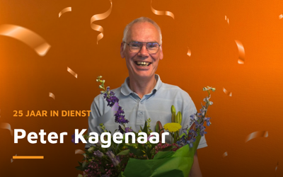 Peter Kagenaar 25 jaar in dienst