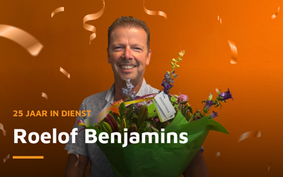 Roelof Benjamins 25 jaar in dienst